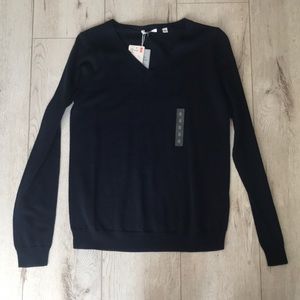 Uniqlo extra fine merino v neck sweater